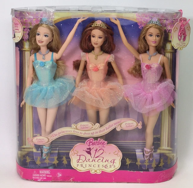 BARBIE IN THE 12 Dancing Princesses Delia Edeline Fallon Nrfb