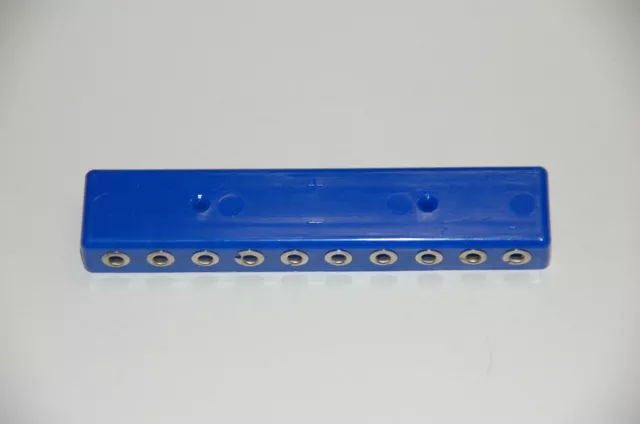 Verteilerplatte  blau  20 Steckplätze  2 polig  Verteiler für 2,6 mm Stift  NEU