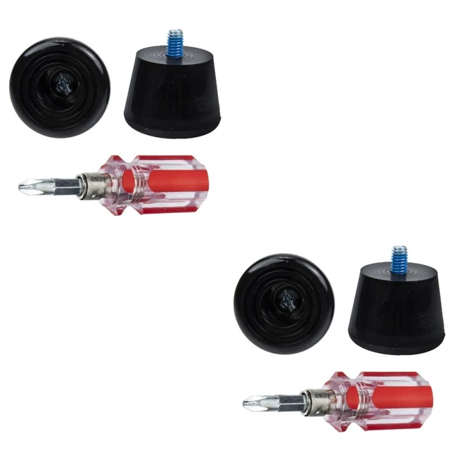 2 Sets Skate Brakes Toe Stops Roller Skates Vanilla Replaceable