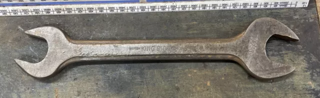 Vintage King Dick 15/16" X 1"AF Open Ended Spanner Made in England  OCA230