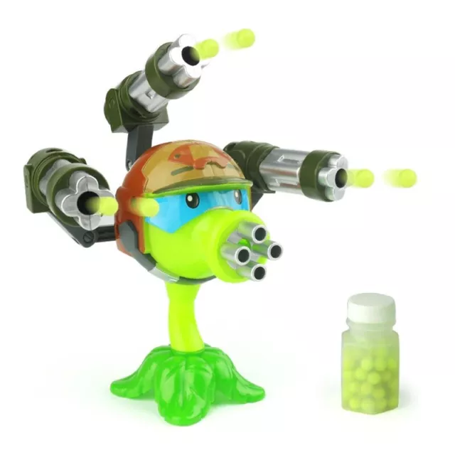 15 cm action figure Plants vs Zombies Gatling Pea Shooter (3xGuns) modello giocattolo