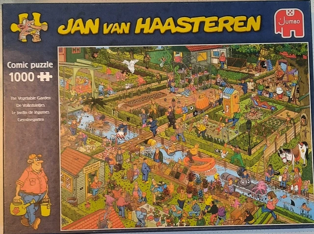 JUMBO 19057 JAN van Haasteren Gemüsegarten 1000 Teile Puzzle EUR 3,99