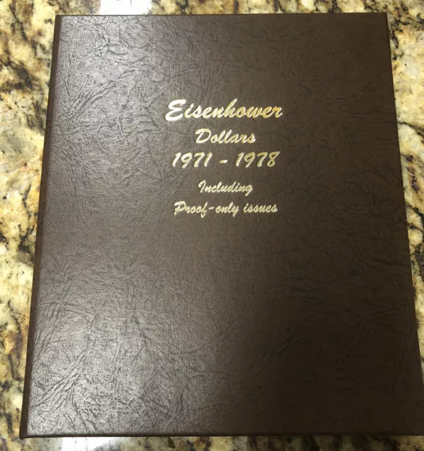 1971-1978 Eisenhower Complete set (32)Coins In Dansco Book Includes proofs