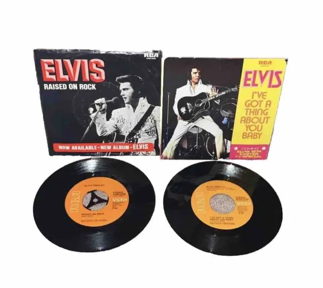 Elvis Presley X2 U.S Singles Vinyl