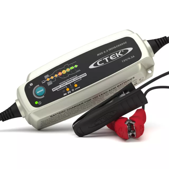 CTEK Battery MUS 4.3 Test + Charge 12V FOR Charger