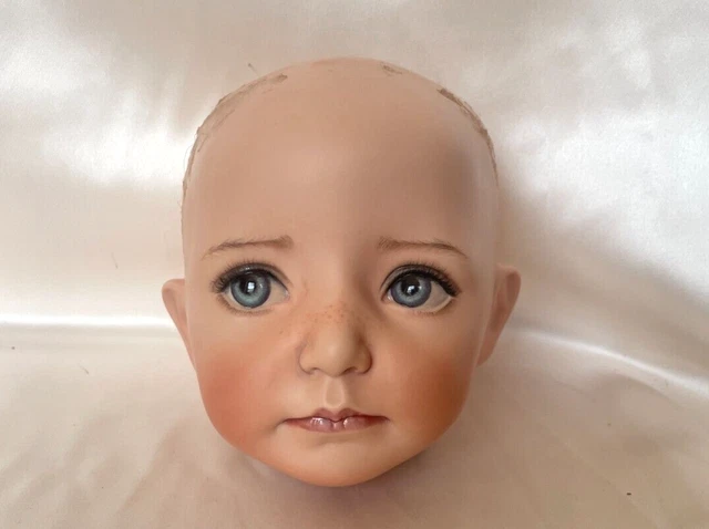 Laura porcelain head for 26" doll painted by Dianna Effner-1998 2