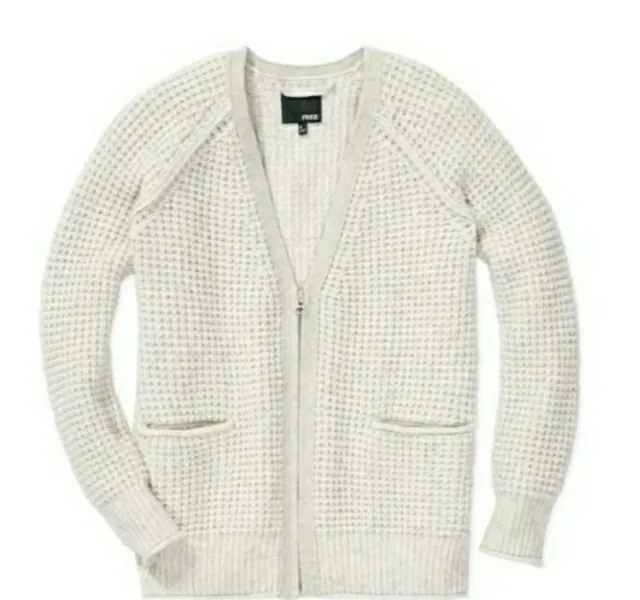 Aritzia Wilfred Free Oversize Relax Fit Cream Beige Wool Alpaca Sweater Size S