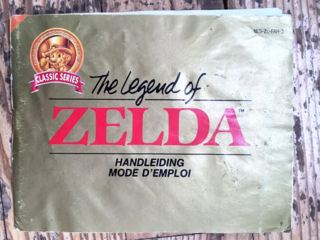 Notice Seule 100% Originale The Legend Of Zelda Classic Series Nintendo Nes Fah