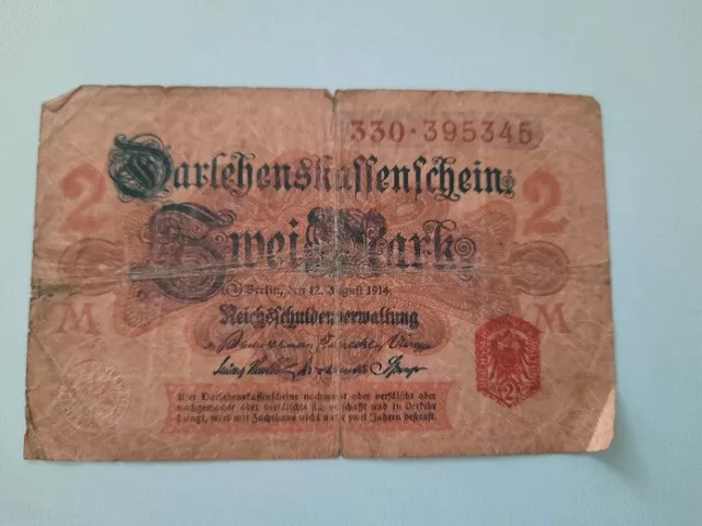 Banknote Deutschland - Darlehenskassenschein -2 - 20 und 50 Mark - 1914