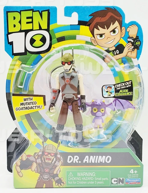 BEN 10 DR. Animo Action Figure w/ Mutated Goatadactyl! Playmates No