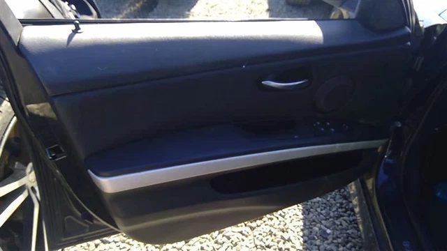 Black Leather Left Front Door Trim Panel 51419154167 Fits 06-12 BMW 328I E90 OEM