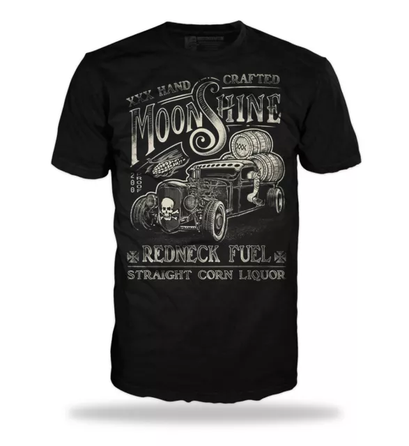 hotrod T-Shirt Moonshine Redneck Herren auto Rockabilly Whiskey Hot Rod US-Car
