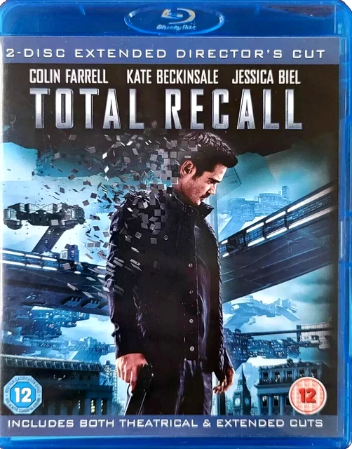 TOTAL RECALL (BLU-RAY-2012, 2-Disc) [Region Free] Colin Farrell. Sci-Fi ...