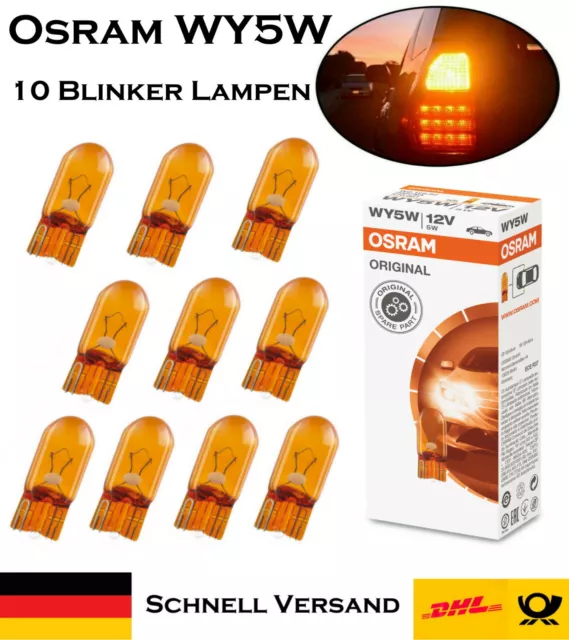 10 X LAMPADA lampeggiante originale Osram WY16W 12V 921NA base in vetro  arancione lampadina di ricambio EUR 18,49 - PicClick IT