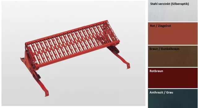 Standrost / Kaminpodest / Dachtritt 800x250mm inkl. Unterbau Neigung verstellbar