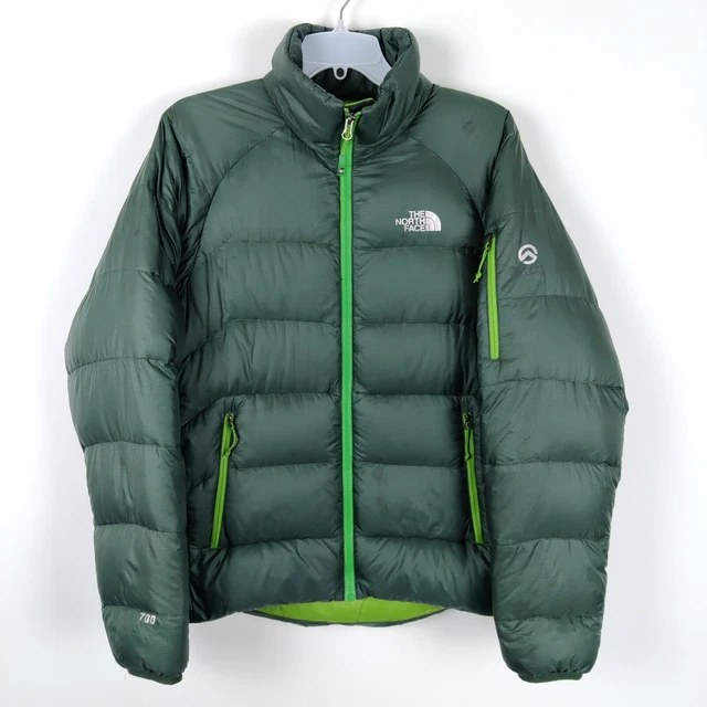 Piumino d'oca da uomo verde The North Face serie 700 taglia small