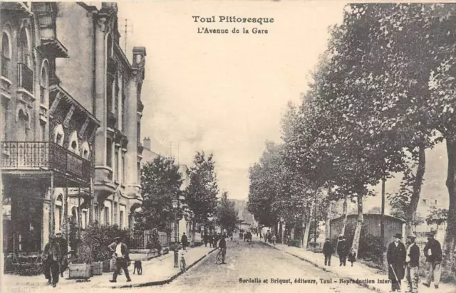 Cpa 54 Toul L'avenue De La Gare
