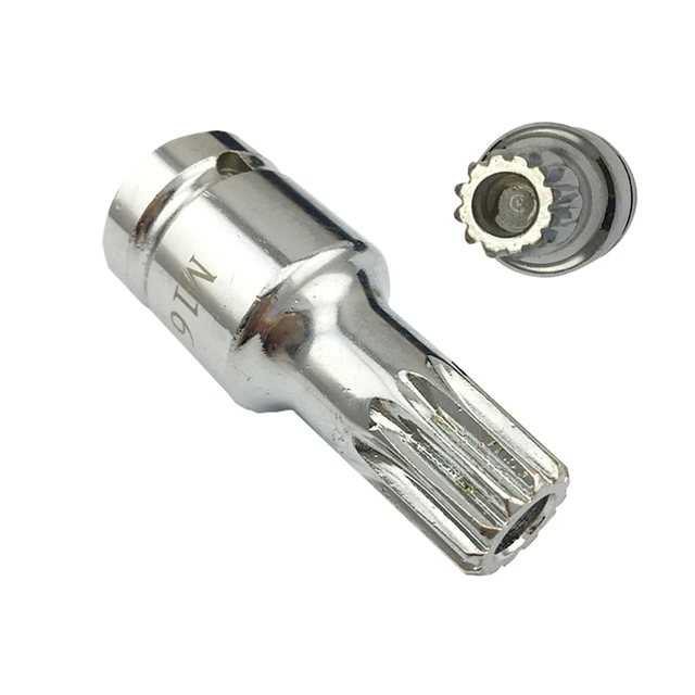 thumbnail image 2 of Draper 63476 Oil Drain Plug Socket Key – For VW Audi Gearbox Transmission – 1/2 Drive 2 of 4