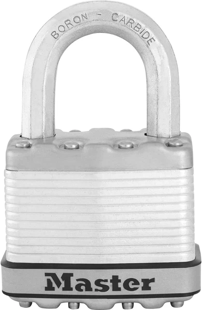 MASTER LOCK Cadenas Très Haute Sécurité [A Clé] [Acier Laminé] [Extérieur]...