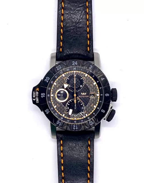 Glycine airman airfighter sales skeleton automatic watch