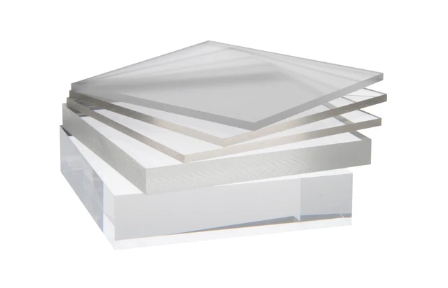 Acrylic Sheets, Clear, Bullet Resistant, 1/4" - 4" thick, 2" dia clear Acrylic