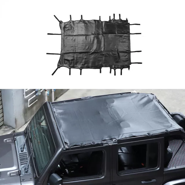 Sunshade Soft Top Solid Rhinohide Top-Sunbonnet For Jeep Wrangler 2018+JL 4Door