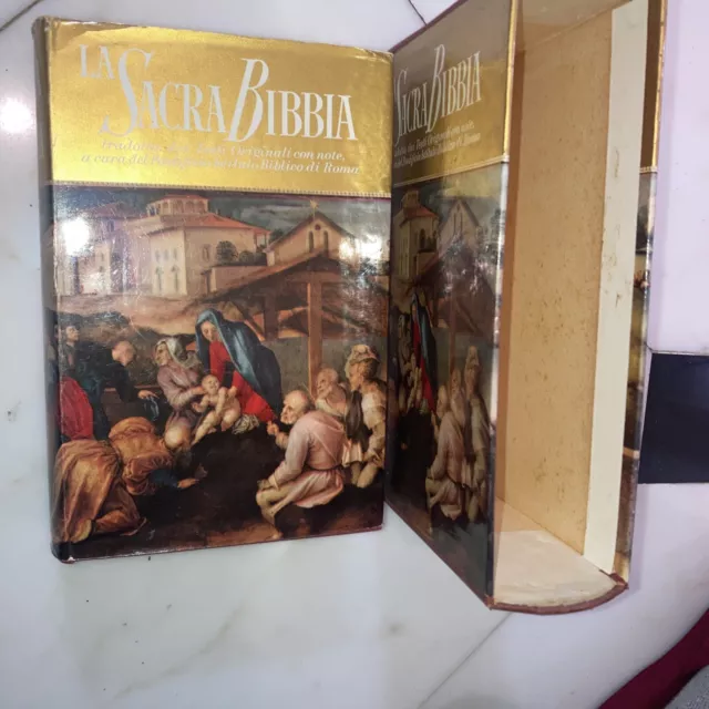 LA SACRA BIBBIA Pontificio Istituto Biblico di Roma con note Salani Ed 1963