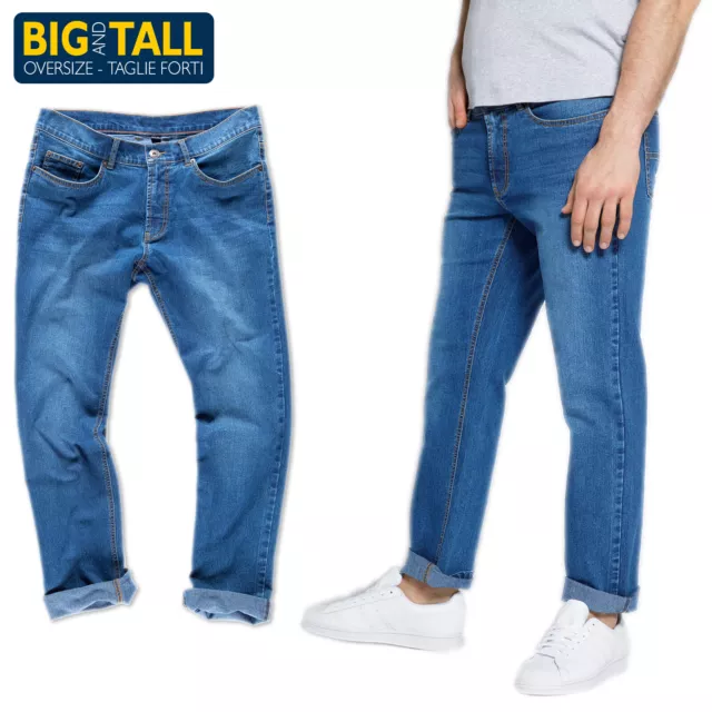 Jeans Homme Extensible Grande Taille Pantalon Coton en Jeans Big & Tall Veque 3