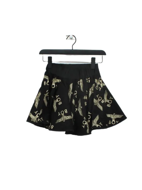 Boy London Women's Mini Skirt XS Black Cotton with Polyester, Spandex Mini