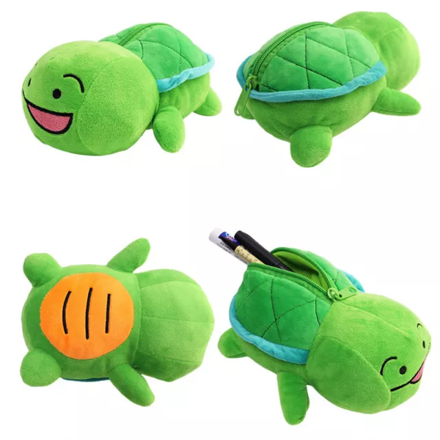 Creative Kawaii Funny Turtle Plush Pen Bag Cute Doll Student Stationery Bag