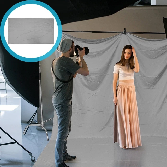 Polyester Studio HOME USE GREY Backdrop Fabric Cotton Polyester Photography Background ...