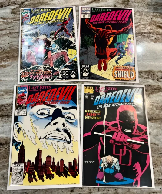 Marvel Daredevil Last Rites Issues #297-300, Punisher War Zone and 2099 #1 Foil