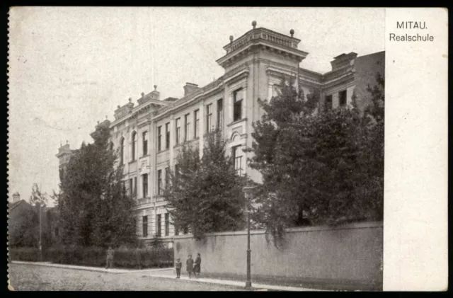 MITAU Jelgava * Realschule * sw AK FELDPOST 1917