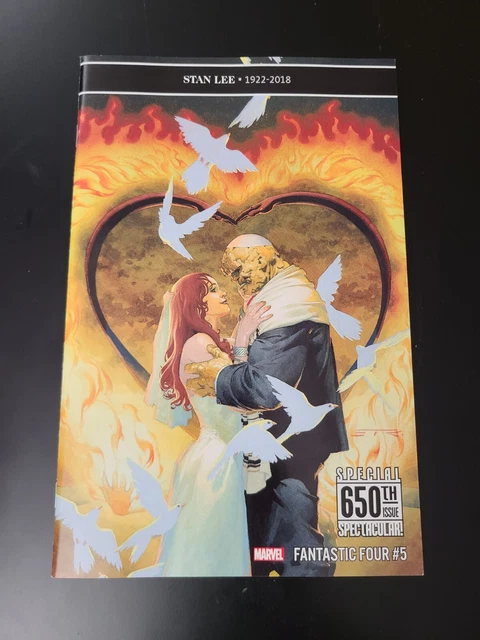 Fantastic Four #5 Wedding Special 650Th Issue Variant Stan Lee Tribute Cover