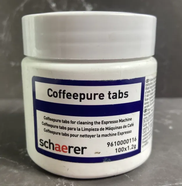 Schaerer Coffeepure Tabs Cleaning Tabs for Espresso Machine 100 Count