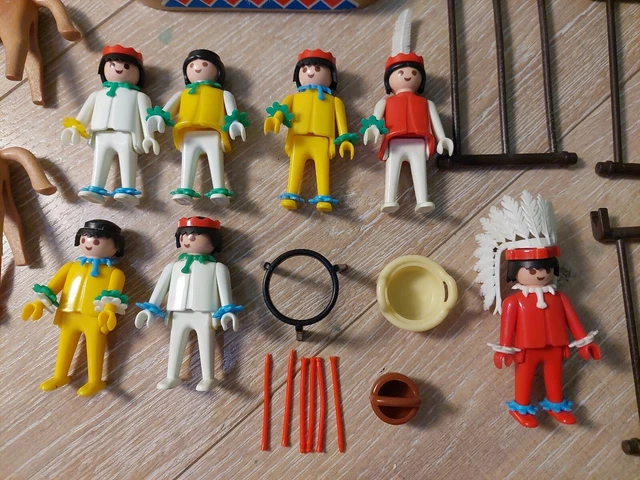 PLAYMOBIL VINTAGE WESTERNS Indien Grand Tapis Tipi Du Set 3733 De 1989