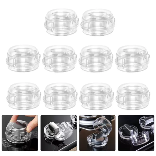 10pcs Kitchen Gas Stove Cover Clear Protector