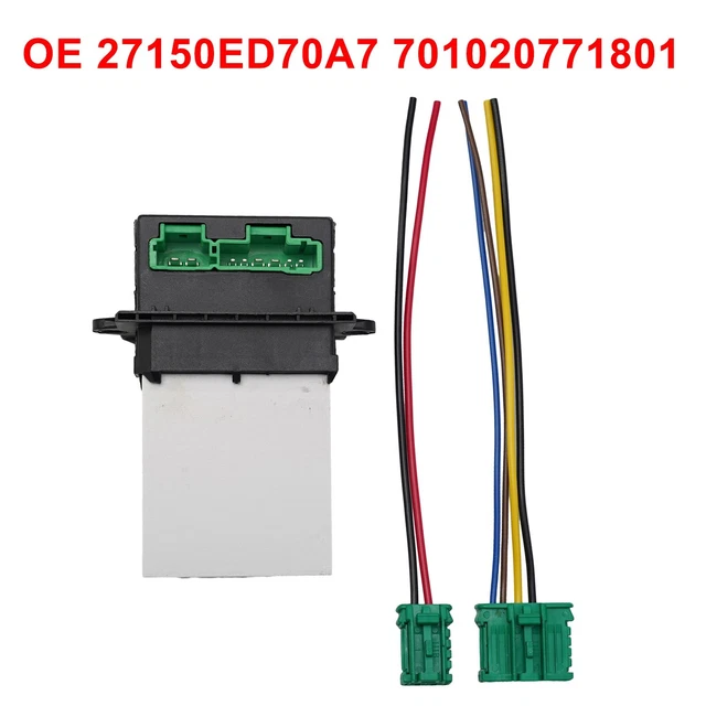 27150-ED70A BLOWER MOTOR Heater Switch Fan Resistor/For Nissan Tiida ...