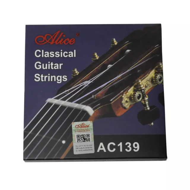 Alice Normal Tension Titanium Nylon Silver Plated Classical Guitar String AC139N