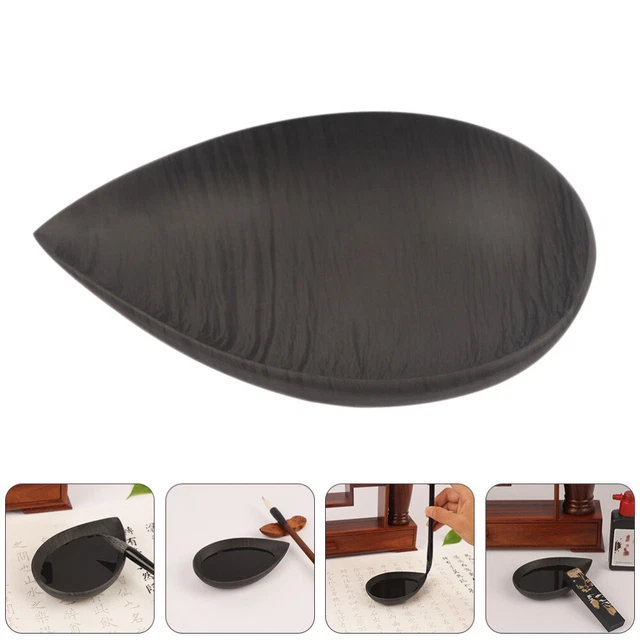 1Pc Tinte Stein Würze Gerichte Chinesische Malerei Inkstone