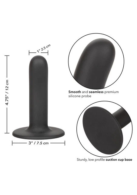 Consolador de silicona con ventosa, tapón vaginal liso, consolador anal...