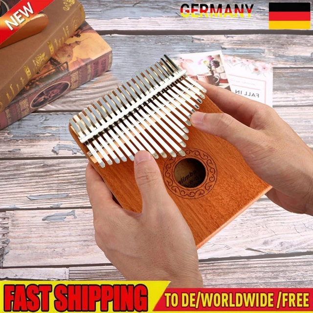 Wooden Kalimba 21 Key Finger Thumb Piano Mbira Acacia Musical Instrument Gifts