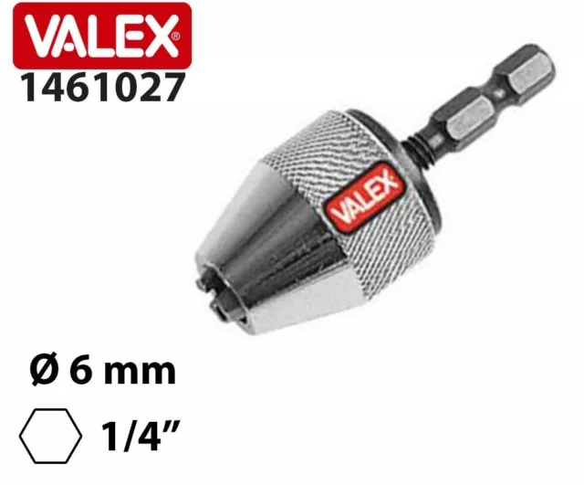 Valex Minimandrino Mini Mandrino Autoserrante Per Avvitatore Att. 1/4" 1461027