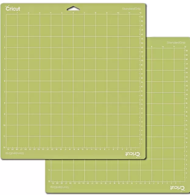 NEW & SEALED Provo Craft Cricut STANDARD GRIP Mat 12"x12" Cutting Measuring 2 PK