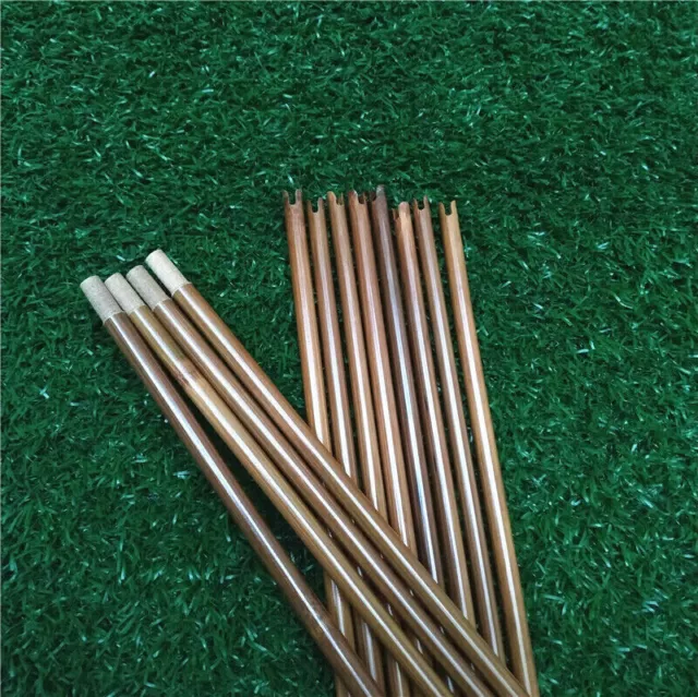 12Pcs Bamboo Shaft Tradition Handmade DIY Bamboo Arrow Archery Hunting LongBow