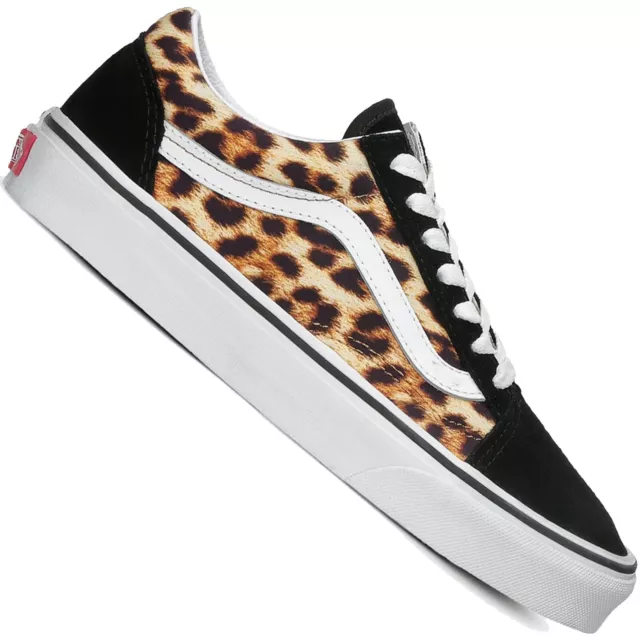 Vans Old Skool Leopard Sneaker Turnschuhe Skaterschuhe Schuhe Animal Print