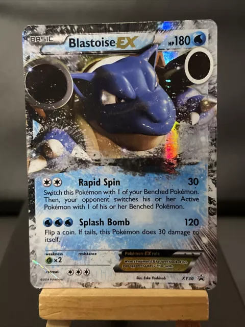 Pokmeon Card Blastoise EX XY30 Half Art Black Star Promo Played