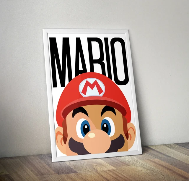 MARIO SUPER Mario Brothers Nintendo Wall Digital Art Poster Decor