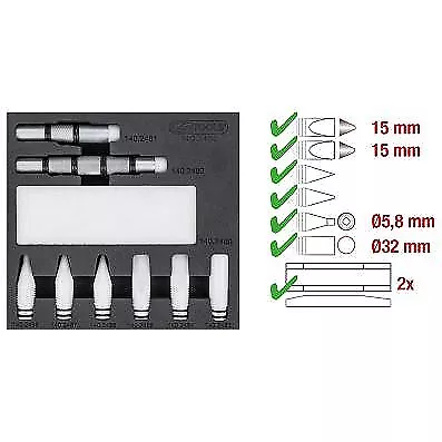 KS TOOLS Rückschlagdorn-Satz, 10-tlg