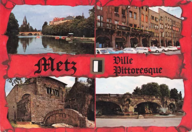 Vintage postcard EN LORRAINE METZ (57000 - Moselle) France La Moselle et le Temp
